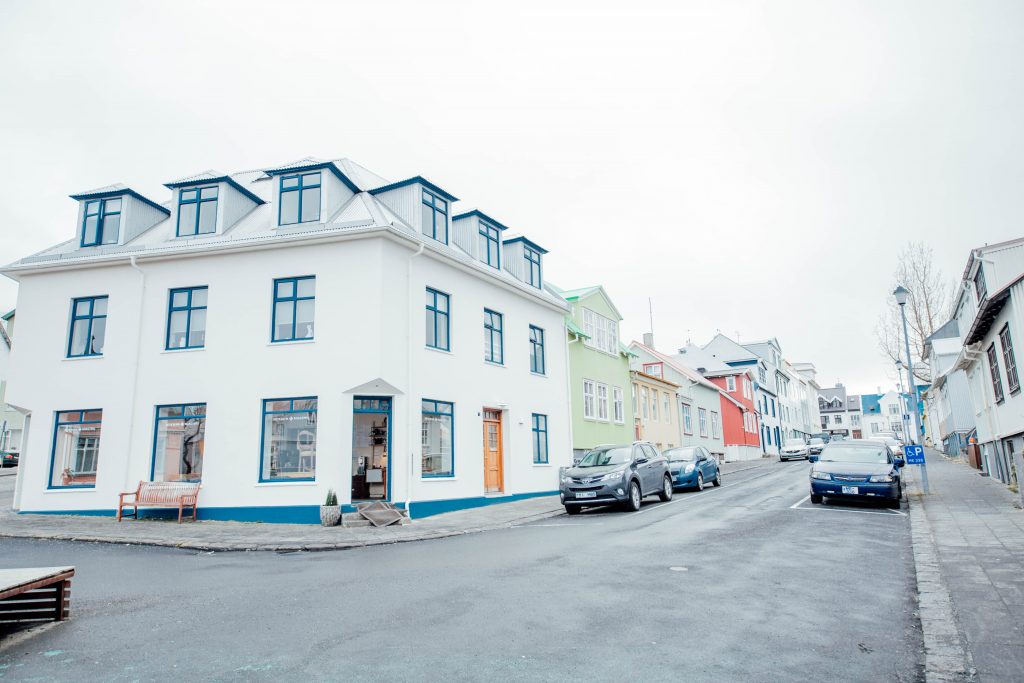 A neighborhood block in Iceland