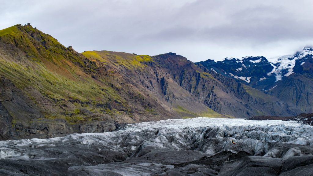 A rugged mountain landscape in Iceland