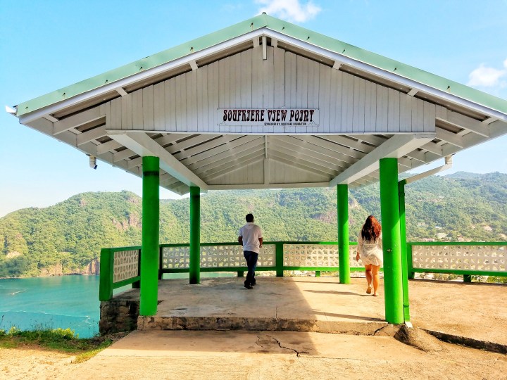 Photo of the port in Soufriere, St Lucia