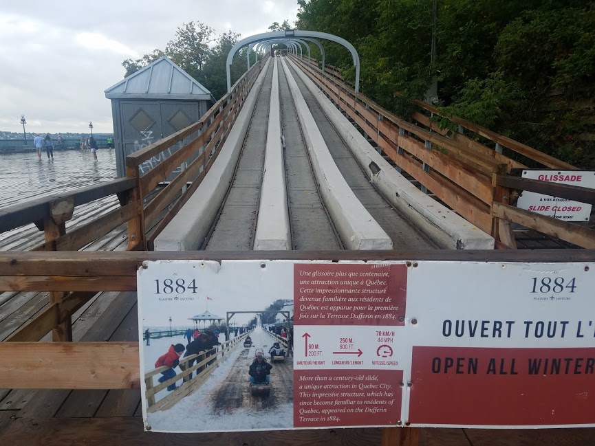 Tobogganing in Quebec City